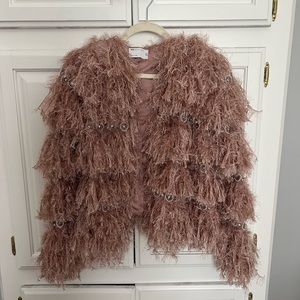 ASOS Fringe & Rhinestone Jacket & Skirt Set